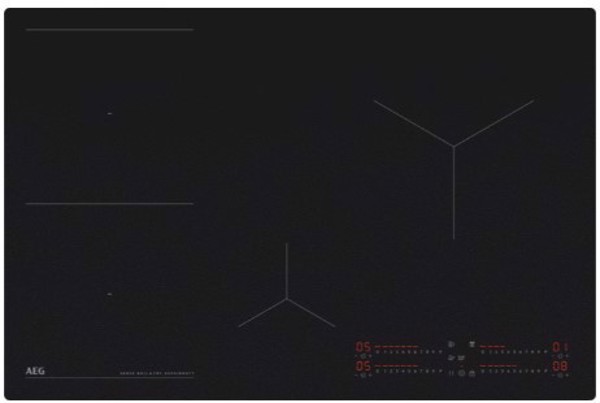 AEG TI84IB30IZ piano cottura Nero Da incasso 80 cm Piano cottura a induzione 4 Fornello(i)