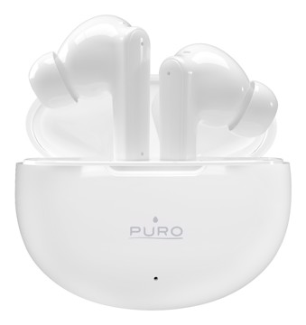Puro auricolare tws bianco base di ricarica, usb-c,