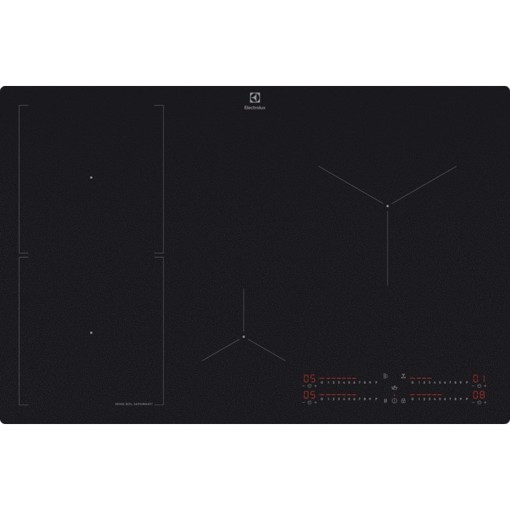 Electrolux Serie 700 KIS82453IZ Nero Da incasso 80 cm Piano cottura a induzione 4 Fornello(i)