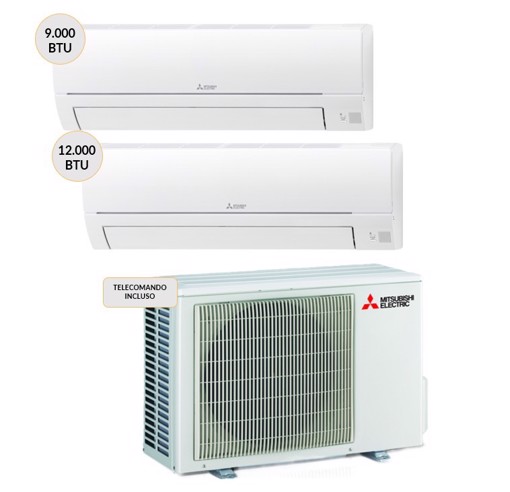 Mitsubishi Electric MXZ-2HA40VF + MSZ-HR25VFK + MSZ-HR35VFK Climatizzatore split system Bianco