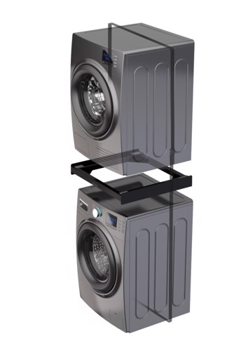 Meliconi Torre Noir Kit di sovrapposizione lavatrice asciugatrice