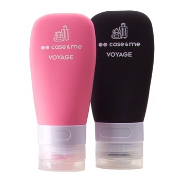Set bottigliette viaggio rosa