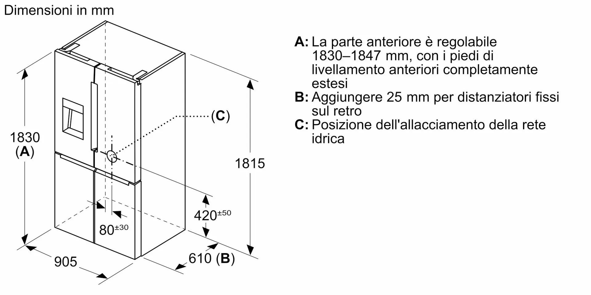 BOSCH Serie 6 KFD96APEA frigorifero side-by-side Libera