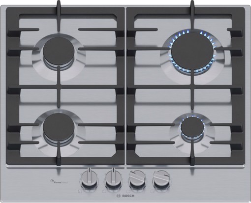 Bosch Serie 6 PCP6A5I90 , Piano cottura a gas, 60 cm, Acciaio inox