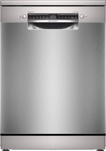 Bosch Serie 4 SMS4EVI08E Lavastoviglie da libera installazione 60 cm Acciaio spazzolato anti-impronta Classe B