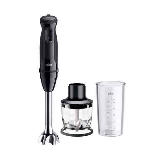 Braun MultiQuick 3 MQ30201M 0,6 L Frullatore ad immersione 900 W Nero, Acciaio satinato