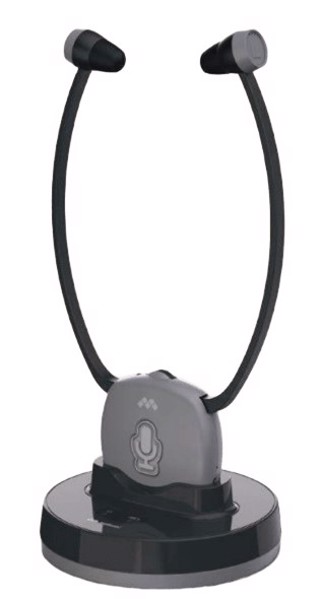 Meliconi 497339 cuffia e auricolare Wireless Stetoscopiche TV Base di ricarica Nero, Grigio