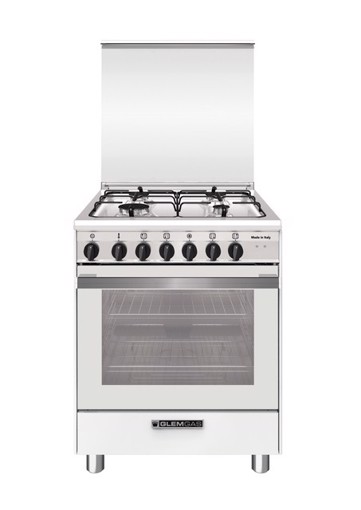 Glem Gas SA664MWH6 cucina A Elettrico Acciaio inox