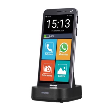 Telefono senior amico vero cov 5.7 3/32 13+8 wa base ric 4g