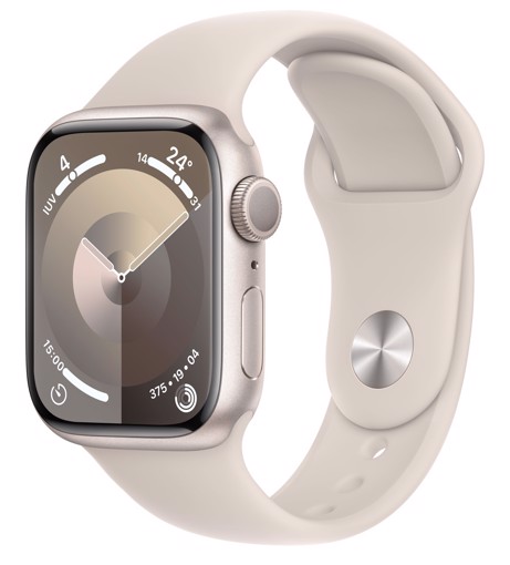 Apple Watch Series 9 GPS Cassa 41mm in Alluminio Galassia con Cinturino Sport Galassia - M/L