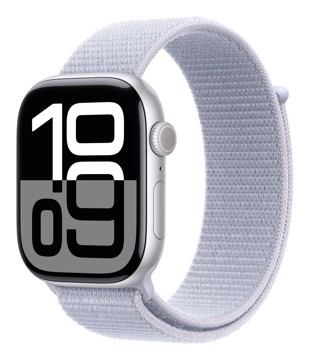 Watch serie 10 gps + cell cinturino sportloop nuvola a