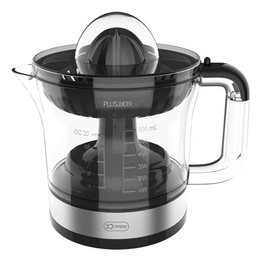 XD Enjoy XDHR866 spremiagrumi elettrico 0,6 L 30 W Nero, Acciaio inox, Trasparente