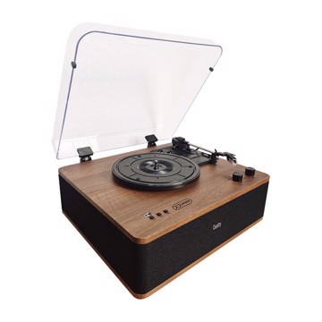 Giradischi hi-fi stereo bt blk dark brown + black