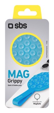SBS TESUPPMAGSTICKYS Supporto compatibile MagSafe Sticky azzurro