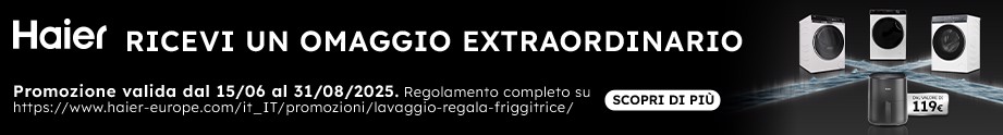 HAIER LAVAGGIO REGALA FRIGGITRICE