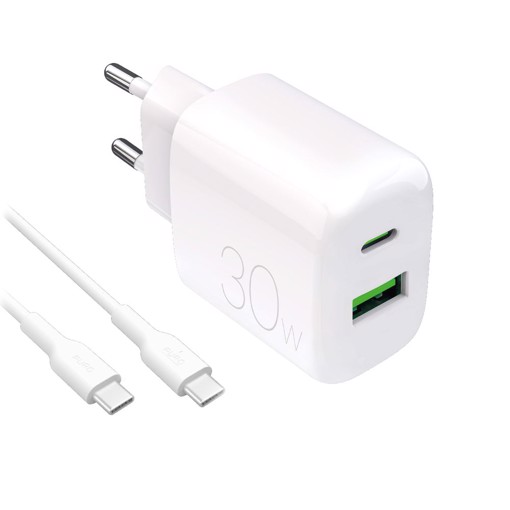 PURO PUTCUSBAC30WDYKCCWHI Caricabatterie per dispositivi mobili Universale Bianco AC Interno