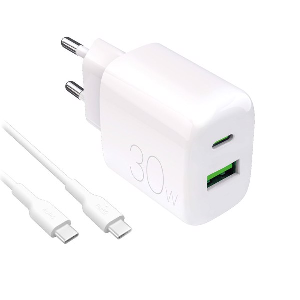 PURO PUTCUSBAC30WDYKCCWHI Caricabatterie per dispositivi mobili Universale Bianco AC Interno