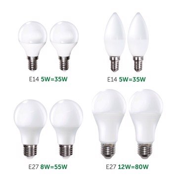 Kit 8 lampadine led