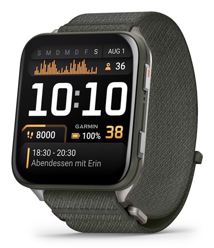 Garmin Venu X1 3,56 cm (1.4") AMOLED Digitale 448 x 486 Pixel Touch screen Nero Wi-Fi GPS (satellitare)