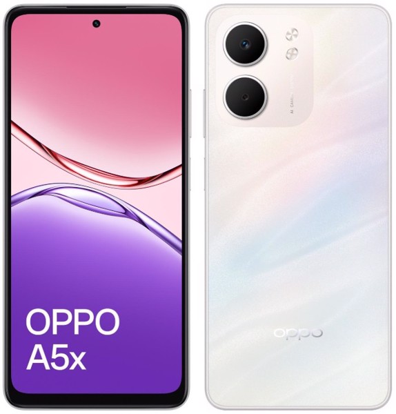OPPO A5x 16,9 cm (6.67") Doppia SIM 4G USB tipo-C 4 GB 128 GB 6000 mAh Bianco