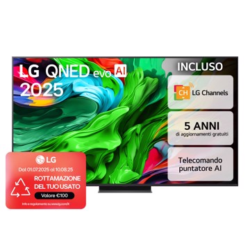 Televisore qned 65" uhd hdr10 t2/s2,4hdmi,2usb,a8,os25,ga,p