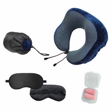 Kit comfort viaggio 4 in 1 sacchetto porta cuscino +tapp