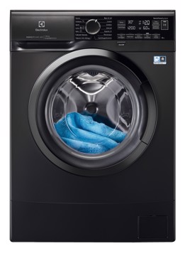 Lavatrice prof.38cm 6kg nera h85 l595 p38 vapore