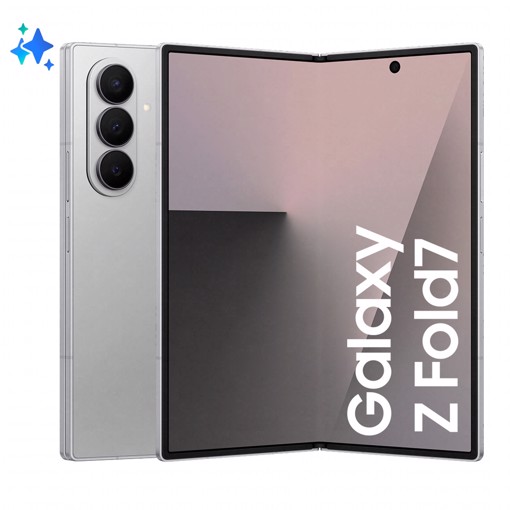 Samsung Galaxy Z Fold7 Smartphone AI, RAM 12GB, 256GB, Display 6,5"/8'', Camera 200MP, Batteria a lunga durata, Silver Shadow