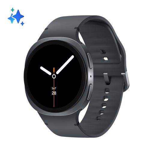Samsung Galaxy Watch8 (Dark Gray, BT, 40mm) Smartwatch Galaxy AI, allenatore personale, design resistente agli urti, processore 3nm, monitoraggio attività fisica e sonno, One UI 8