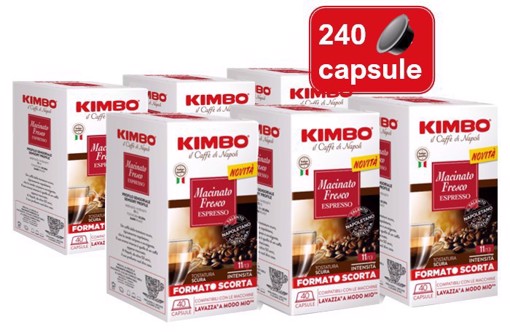 Immagine di Kimbo Capsule per Lavazza a modo mio Macinato Fresco 240 pz