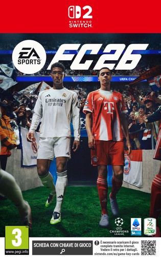 Electronic Arts EA SPORTS FC 26 Standard Cinese semplificato, Cinese tradizionale, Tedesca, DUT, Inglese, ESP, Francese, ITA, Giapponese, Coreano, Portoghese, Russo Nintendo Switch 2