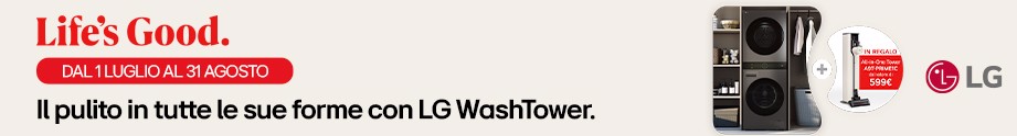 LG Washtower ti regala la scopa elettrica