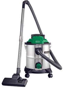 Aspirapolvere A Bidone 1400W Solidi E Liquidi Inox