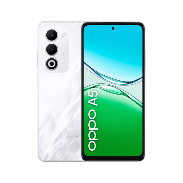 OPPO A5 Smartphone, Foto AI 50MP, Frontale 5MP, Display 6.67” 90HZ LCD HD+, 6000mAh, RAM 6(Esp2GB/4GB/6GB)+ROM 128GB (esp1TB), IP65, [Versione Italia]