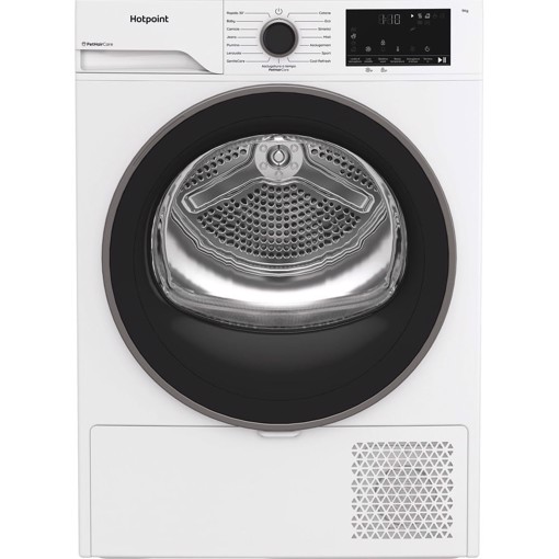 Hotpoint Ariston HPT 93D BS IT, Capacità 9kg, classe D, EasyIron, Slim, PetHair Removal | Profondità mobile 46 cm
