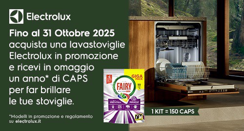 SCEGLI LE MIGLIORI CLASSI ENERGETICHE. PER TE 365 GIORNI DI BRILLANTEZZA CON ELECTROLUX