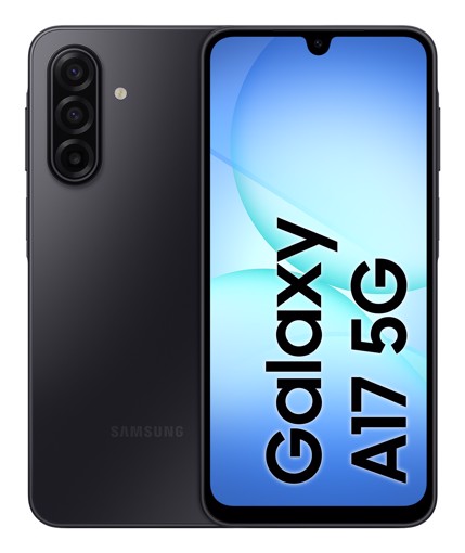 Samsung Galaxy A17 5G, Android 15, Display sAMOLED 6.7", 8GB RAM, 256GB, Batteria 5.000 mAh, Resistenza IP54, Memoria espandibile fino a 2TB, Black