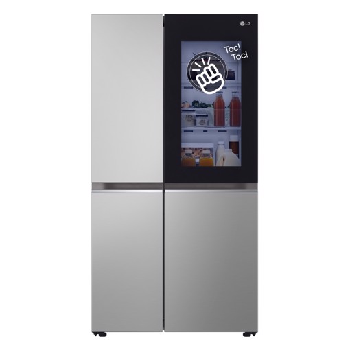 LG InstaView GSVV80PYLL frigorifero side-by-side Libera installazione 655 L E Argento