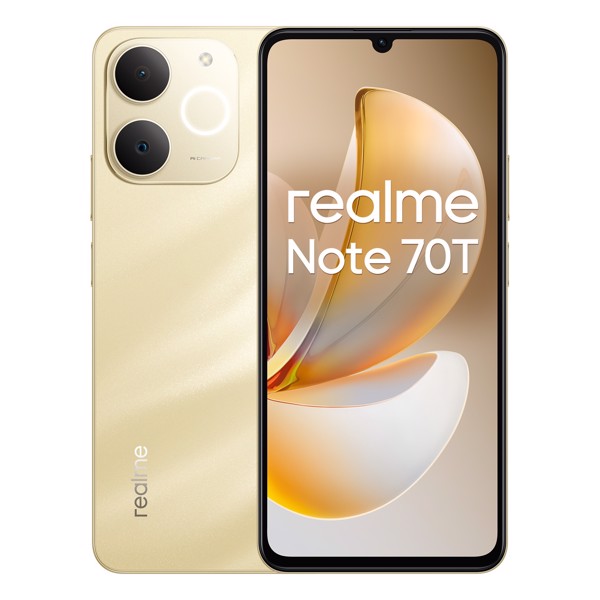 realme Note 70T 17,1 cm (6.74") Doppia SIM Android 15 4G USB tipo-C 4 GB 128 GB 6000 mAh Oro