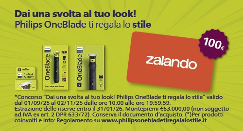 Dai una svolta al tuo look! Philips OneBlade ti regala lo stile