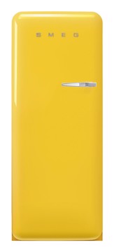 Frigorifero monoporta giallo h153 l60,1 p72,8 apert sinis