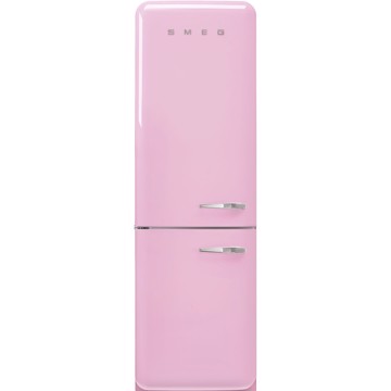 Frigorifero combinato rosa h196,8 l60,1 p72,8 apert sini