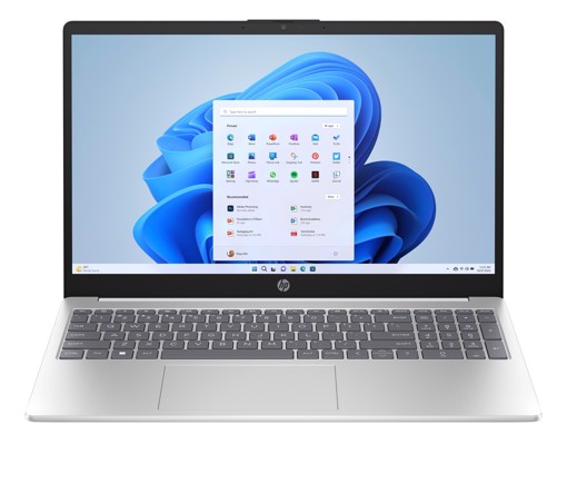 HP Laptop 15-fc0084nl AMD Ryzen™ 5 5625U Computer portatile 39,6 cm (15.6") Full HD 8 GB DDR4-SDRAM 512 GB SSD Wi-Fi 6 (802.11ax) Windows 11 Home Argento