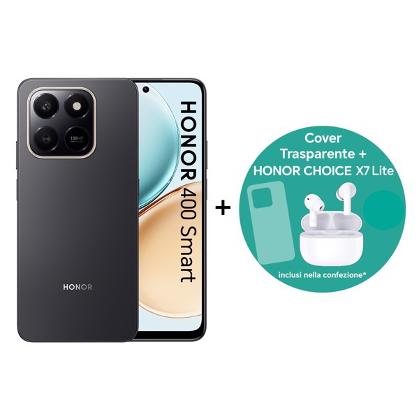 Honor BUNDLE 400 SMART 17,2 cm (6.77") MagicOS 9.0 8 GB 256 GB 6500 mAh Nero