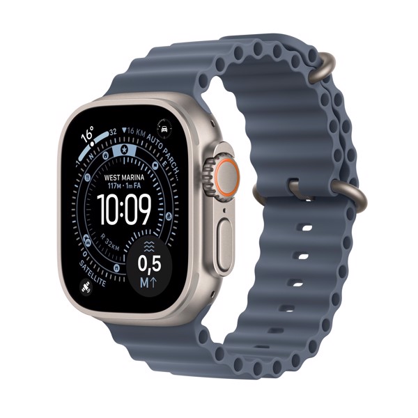 Apple Watch Ultra 3 GPS + Cellular 49mm Cassa Titanio with Anchor Blue Ocean Band