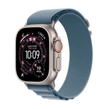 Apple watch ultra 3gps + cell with light blualpinloop