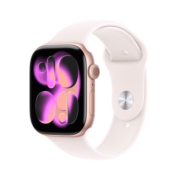 Apple Watch Series 11 GPS + Cellular 46mm Cassa Alluminio Oro Rosa con Band Rosa Fard - M/L