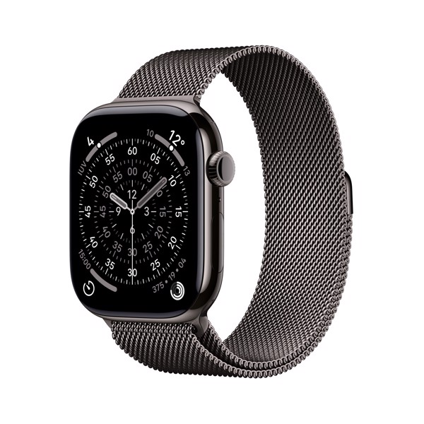 Apple Watch Series 11 GPS + Cellular 46mm Cassa Titanio Ardesia con Loop Milanese Ardesia - M/L