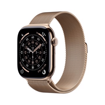 Apple watch series 11gps + ce with gold milanesloop - m/l