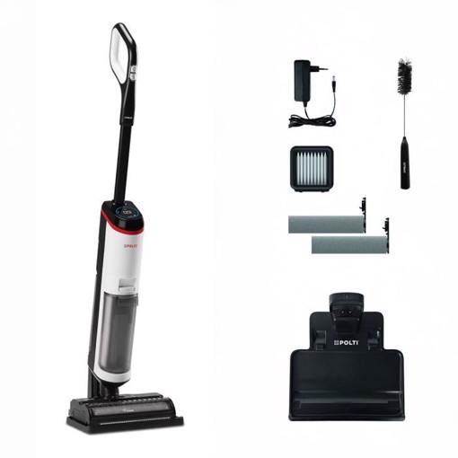 Polti WD30C aspirapolvere senza filo Nero, Grigio, Bianco Senza sacchetto